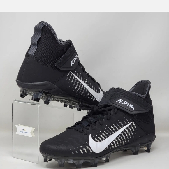 Nike Alpha Menace Pro 2 Mid Men\'s Football Cleats Black aq3209-002 Sz 13.5 NEW main image 10